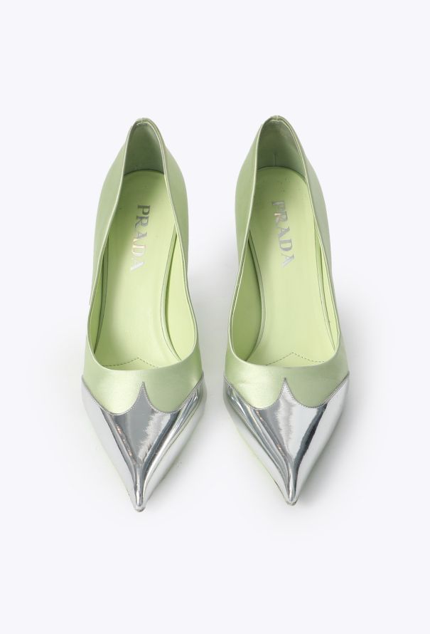 Prada S/S 2025 Metallic Cap Pumps - 3