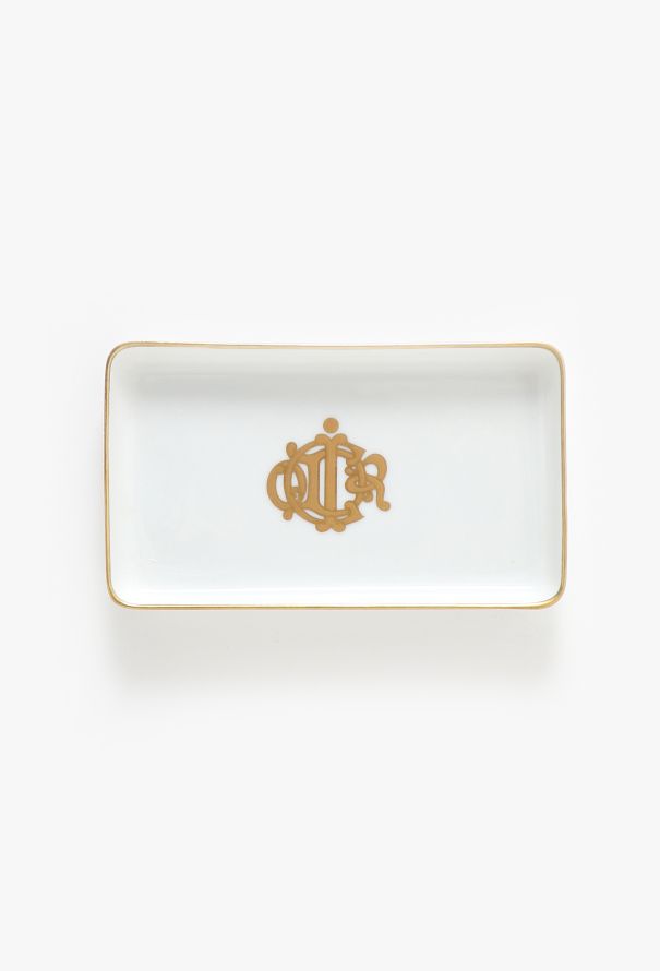 Dior '70s Porcelain Emblem Vide Poche - 1