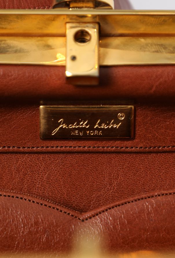 Judith Leiber Vintage Cognac Alligator Doctor Bag - 12