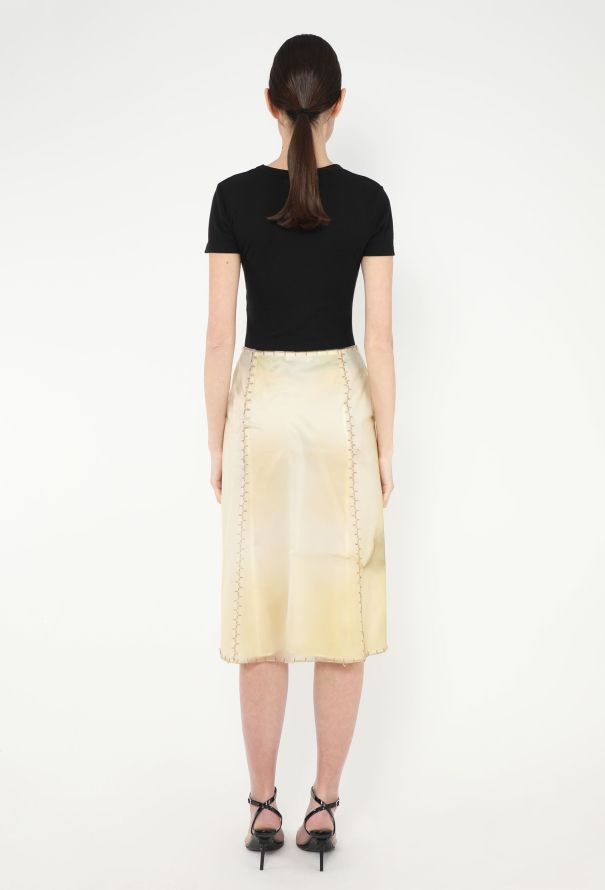 Prada RARE S/S 1998 Beaded Latex Skirt - 6 Prada RARE S/S 1998 Beaded Latex Skirt - 6