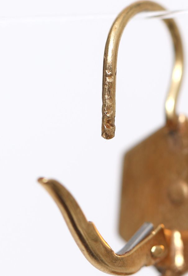 Modern Fine Jewelry 18K Yellow Gold Pendant Earrings - 6 Modern Fine Jewelry 18K Yellow Gold Pendant Earrings - 6