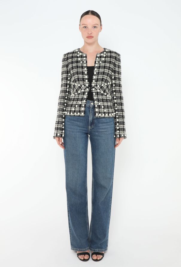 Chanel CAMPAIGN F/W 2003 Studded Tweed Jacket - 3