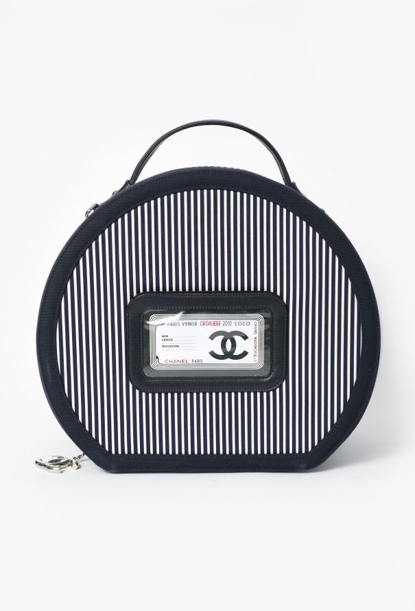 Chanel COLLECTOR Resort 2010 Rialto Striped Hat Box - 1