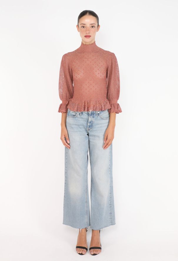 Chloé Crochet Lurex Blouse, 2026 - 2