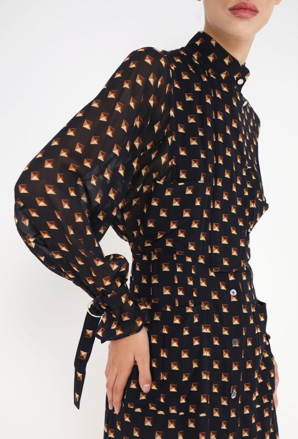 Hermès 2025 Médor Print Silk Dress - 1