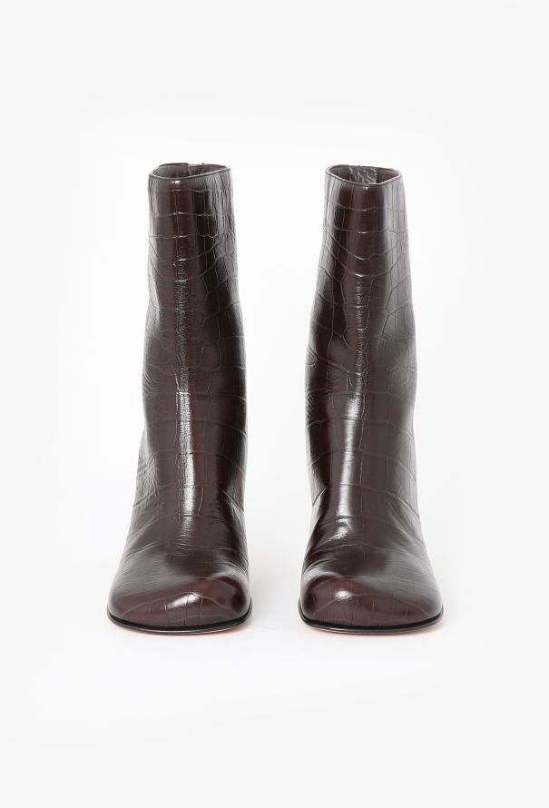 Bottega Veneta 2021 Bloc Embossed Ankle Boots - 3