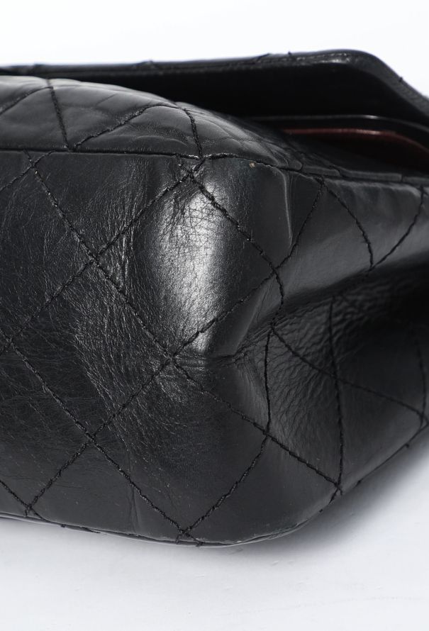 Chanel Black 2.55 Jumbo Flap Bag - 9
