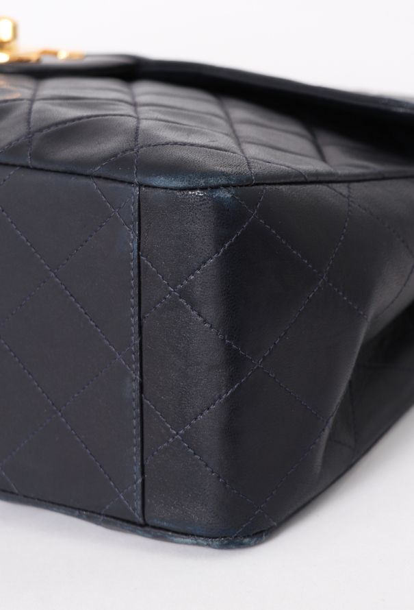 Chanel '90s Navy Maxi Timeless Bag - 9