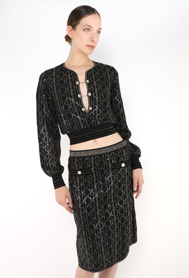 Chanel Pre-Fall 2020 Iridescent Knit Ensemble - 3