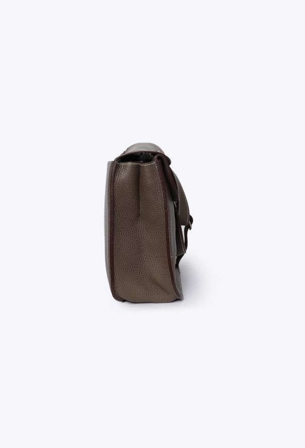 Hermès Étoupe Taurillon Clémence Halzan 31 - 6 Hermès Étoupe Taurillon Clémence Halzan 31 - 6