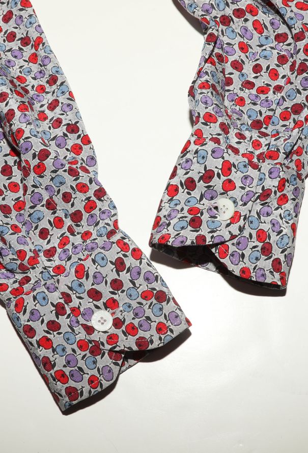 Céline '70s Printed Silk Blouse - 8 Céline '70s Printed Silk Blouse - 8