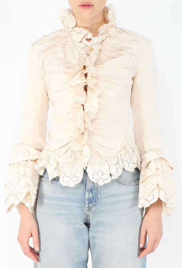 Alexander McQueen COLLECTOR S/S 2003 ‘Irere’ Broderie Jacket - 3