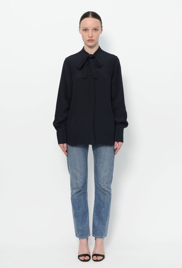 Valentino Pre-Fall 2023 Silk Lavallière Blouse - 3