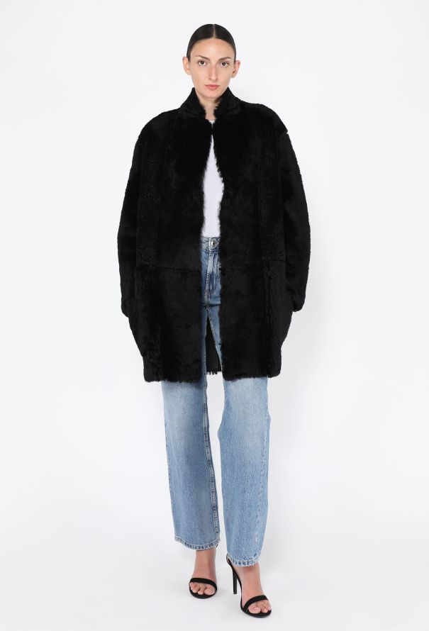 Céline Reversible Lambskin Shearling Coat - 1