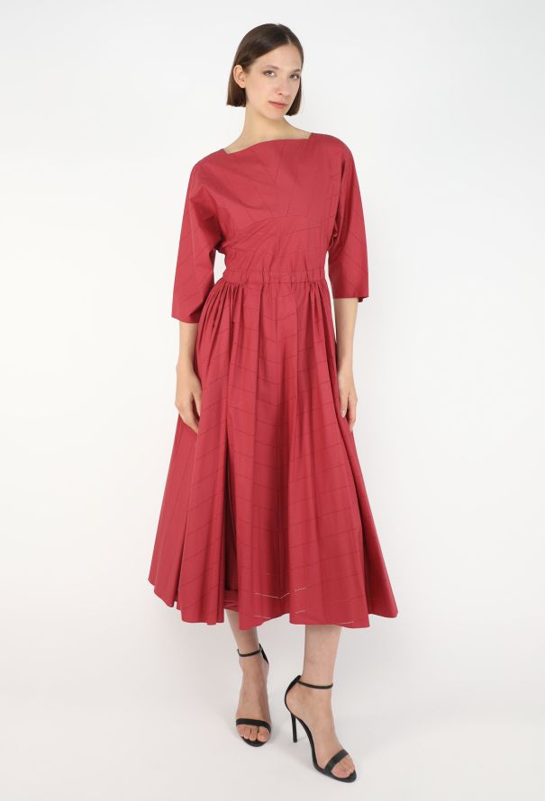 Alaïa Laser-cut Poplin Dress - 3