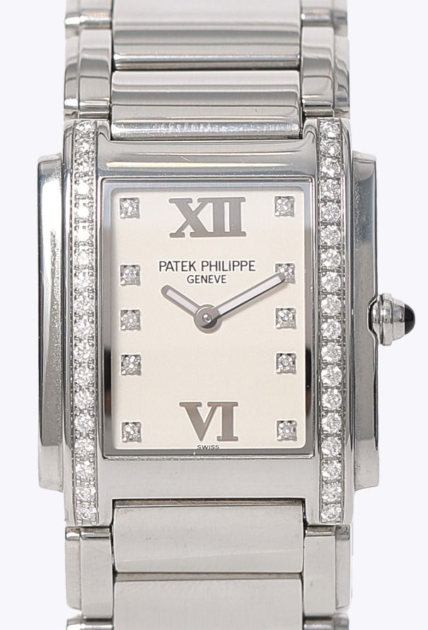Patek Philippe Vintage Twenty~4 Stainless Steel & Diamond Watch - 4