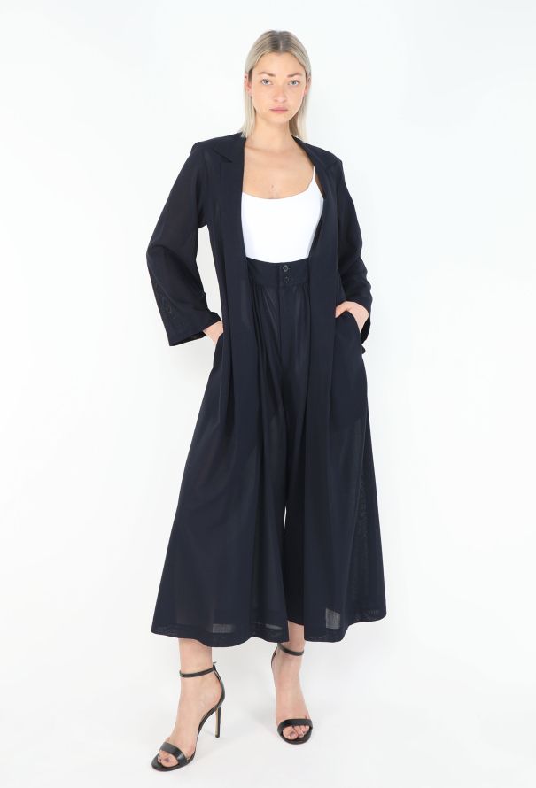 Yohji Yamamoto Late '80s Trompe l'Œil Silk Jumpsuit - 2