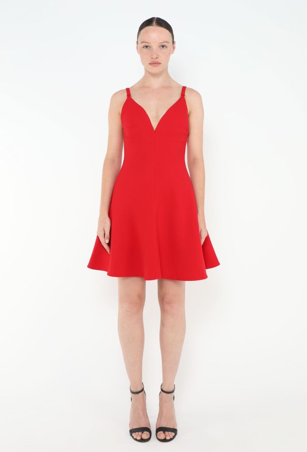 Miu Miu Fluted Crêpe Dress - 1
