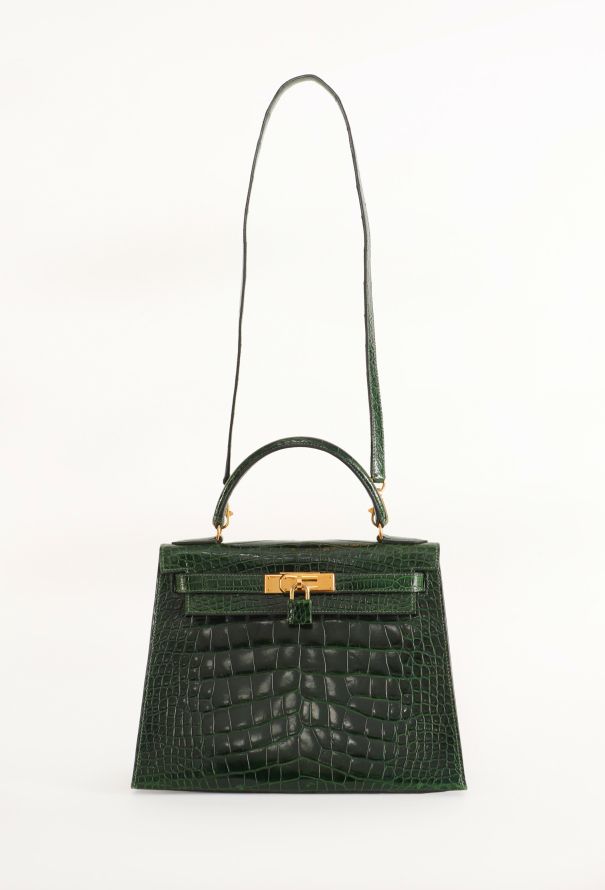 Hermès Vert Émeraude Alligator Kelly Sellier 28, 1992 - 4
