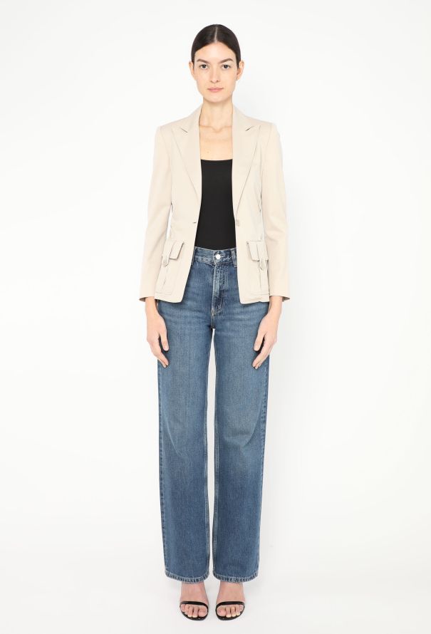 Gucci Tom Ford S/S 2004 Ruched Utility Blazer - 3 Gucci Tom Ford S/S 2004 Ruched Utility Blazer - 3