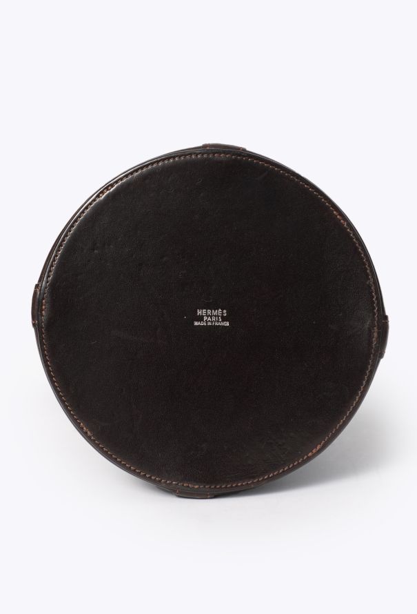 Hermès Rare Vintage Chocolat Box Farming Bag - 6