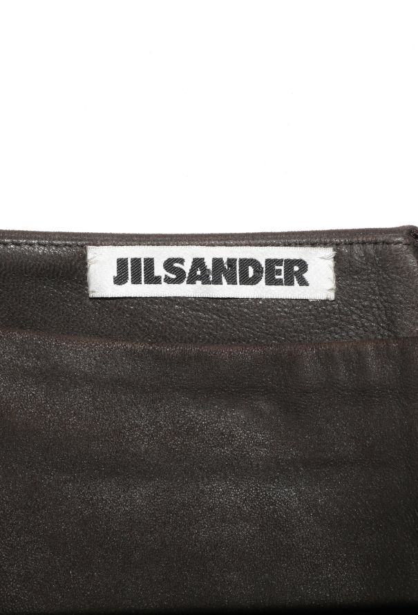 Jil Sander Late '90s Suede Slit Skirt - 5
