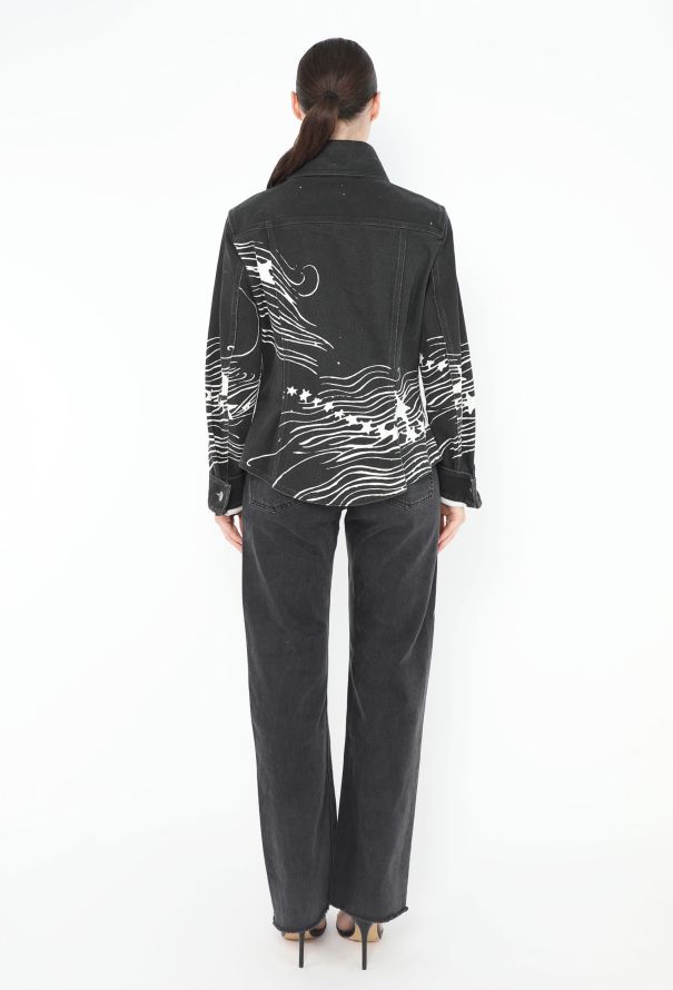 Chanel 2022 Printed Denim Jacket - 4