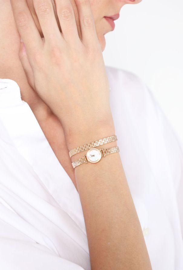 Hermès 18K Rose Gold & Diamond Faubourg Double-Tour Watch - 2
