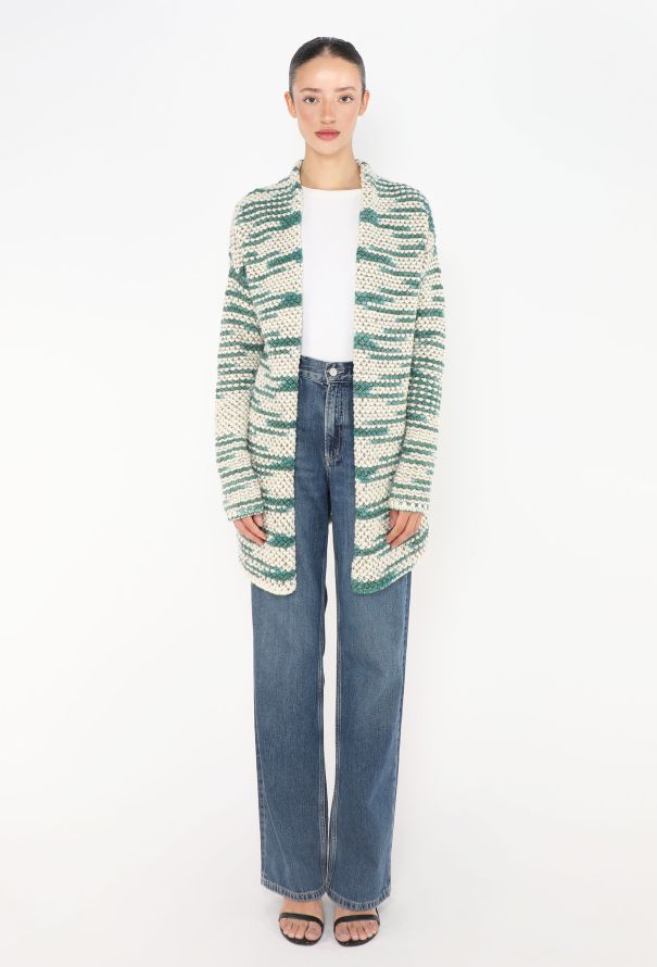 Missoni Iridescent Striped Mohair Cardigan - 1