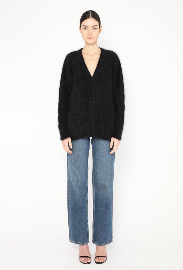 Saint Laurent F/W 2013 Angora Knit Cardigan - 4 Saint Laurent F/W 2013 Angora Knit Cardigan - 4