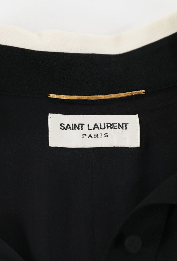 Saint Laurent S/S 2015 Contrast Collared Dress - 6