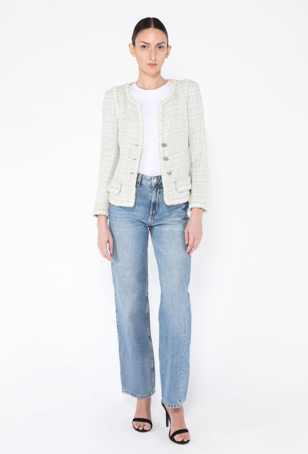 Chanel 2009 Frayed Trim Tweed Jacket - 4