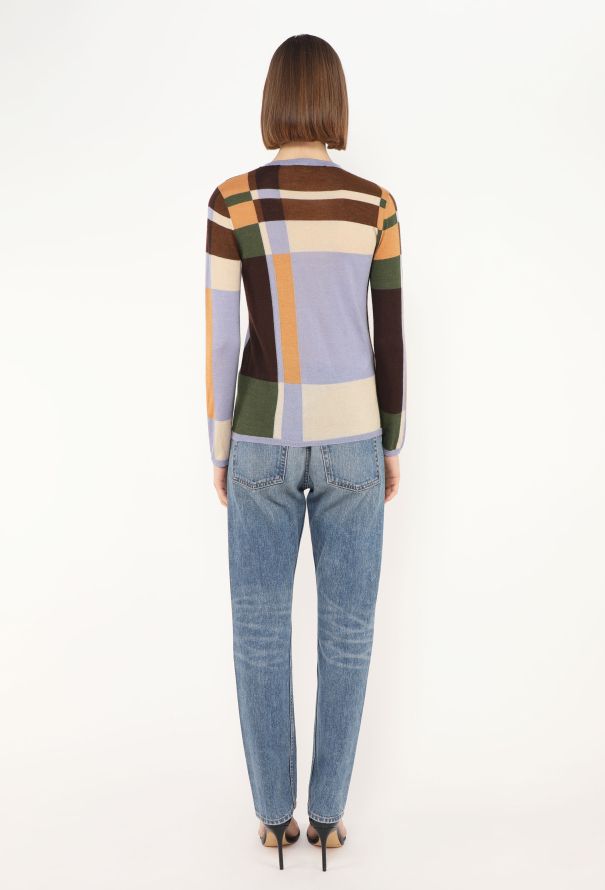 Prada F/W 1996 Colorblock Cashmere Sweater - 5
