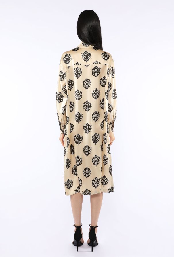 Céline Silk Printed Lavallière Dress, 2013 - 5