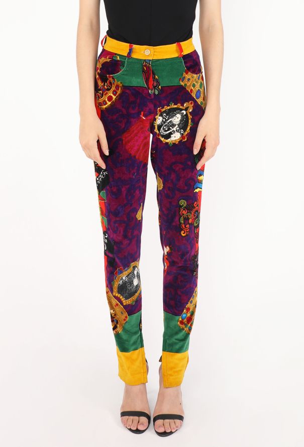 Gianni Versace Regalia Velvet Pants, 1991 - 3