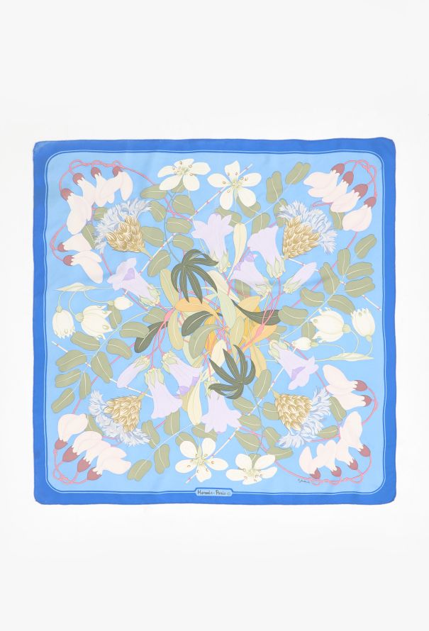 Hermès Vintage 'Flora Graeca' Silk Scarf - 1