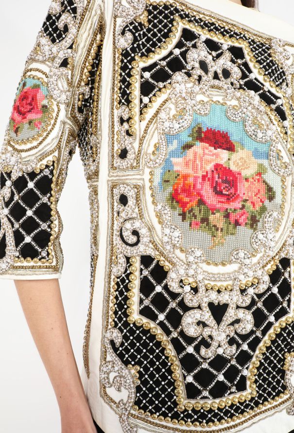 EXQUISITE F/W 2012 Adorned Leather Top | Authentic & Vintage EXQUISITE F/W 2012 Adorned Leather Top | Authentic & Vintage