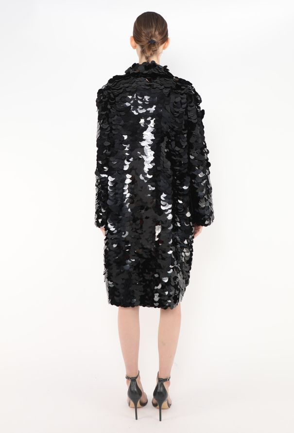 Prada S/S 2016 Oversized Paillette Coat - 6