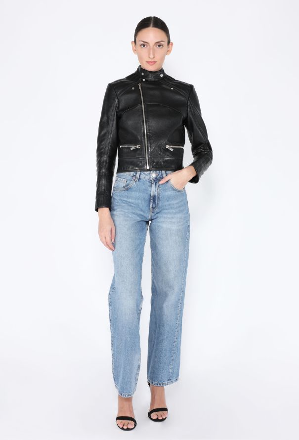 Balenciaga Leather Biker Jacket - 4