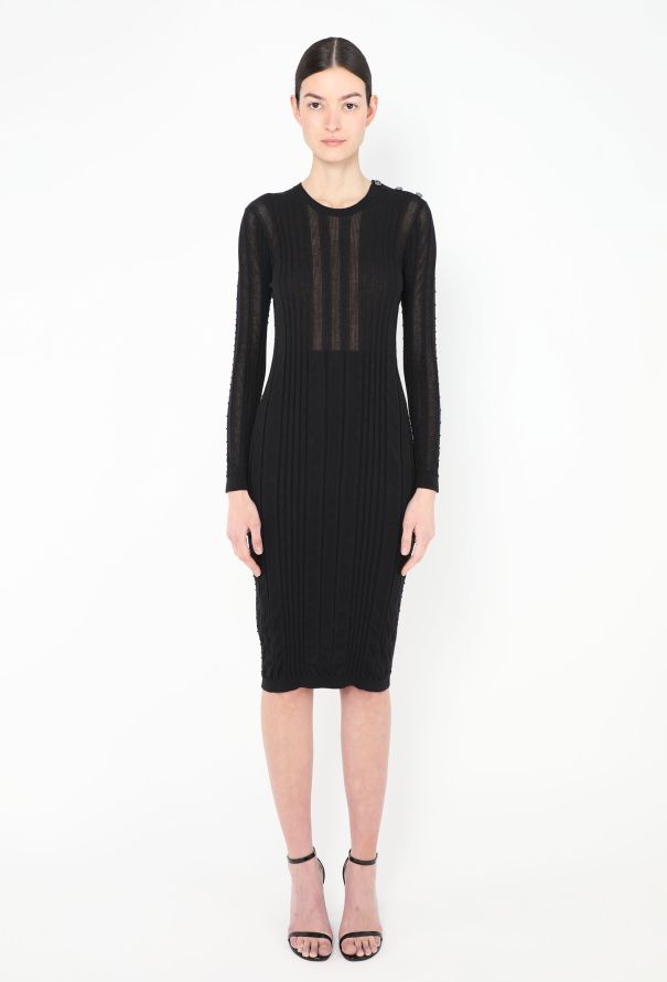 Chanel 2022 Ribbed Bodycon Dress - 3 Chanel 2022 Ribbed Bodycon Dress - 3