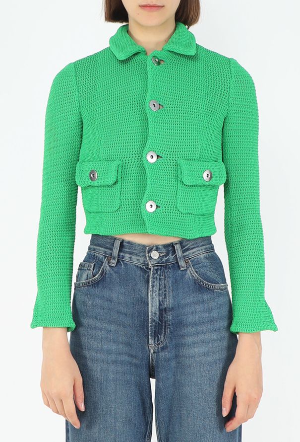 Bottega Veneta S/S 2021 Crochet Cropped Jacket - 4