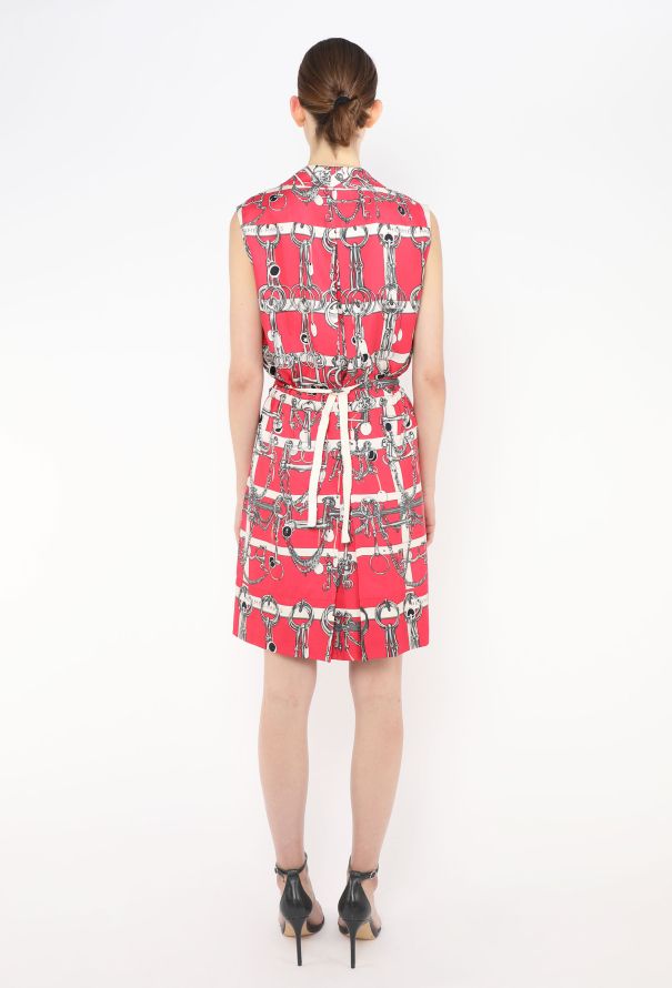 Hermès Vintage Silk Horsebit Dress - 4