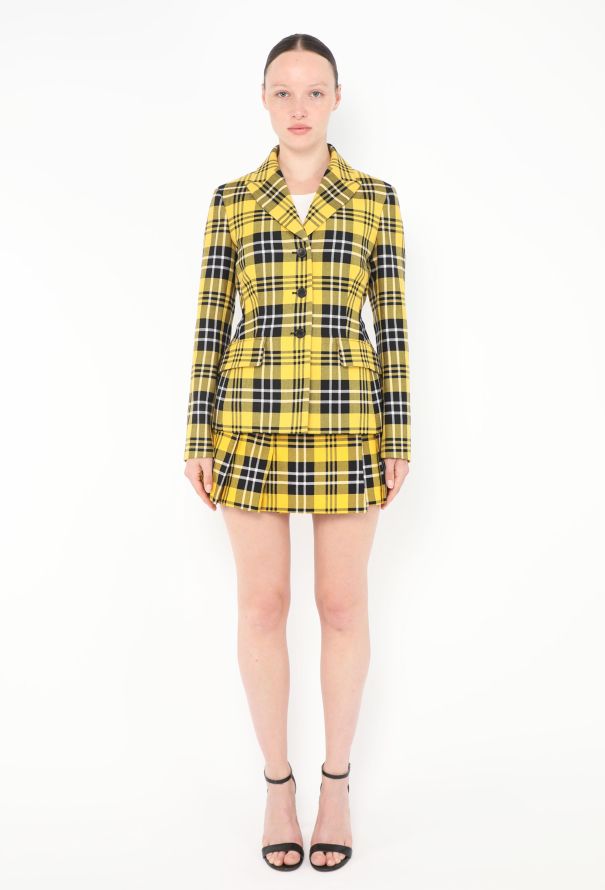 Dior Pre-Fall 2022 Plaid Skirt Ensemble - 1