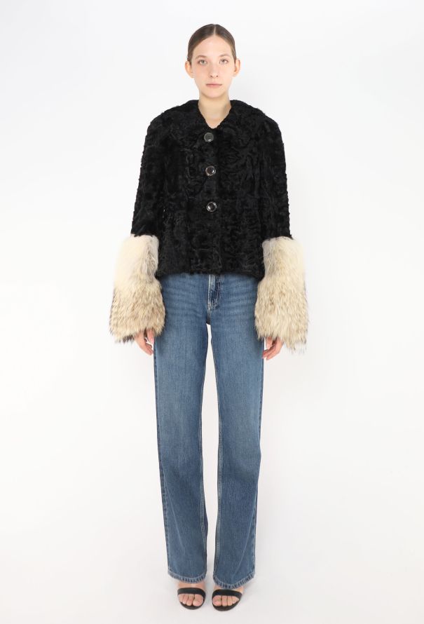 Revillon '90s Astrakhan Coyote Fur Jacket - 2