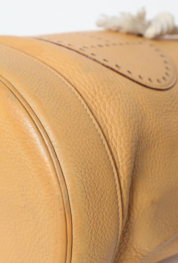 Hermès Vintage Sable Clémence Lunch Bag - 9