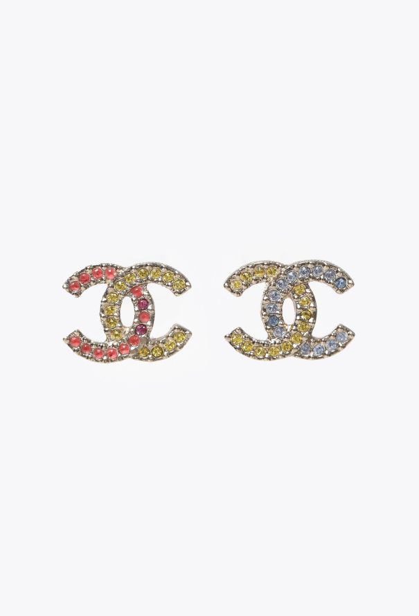 Chanel 2023 Strass 'CC' Earrings - 1