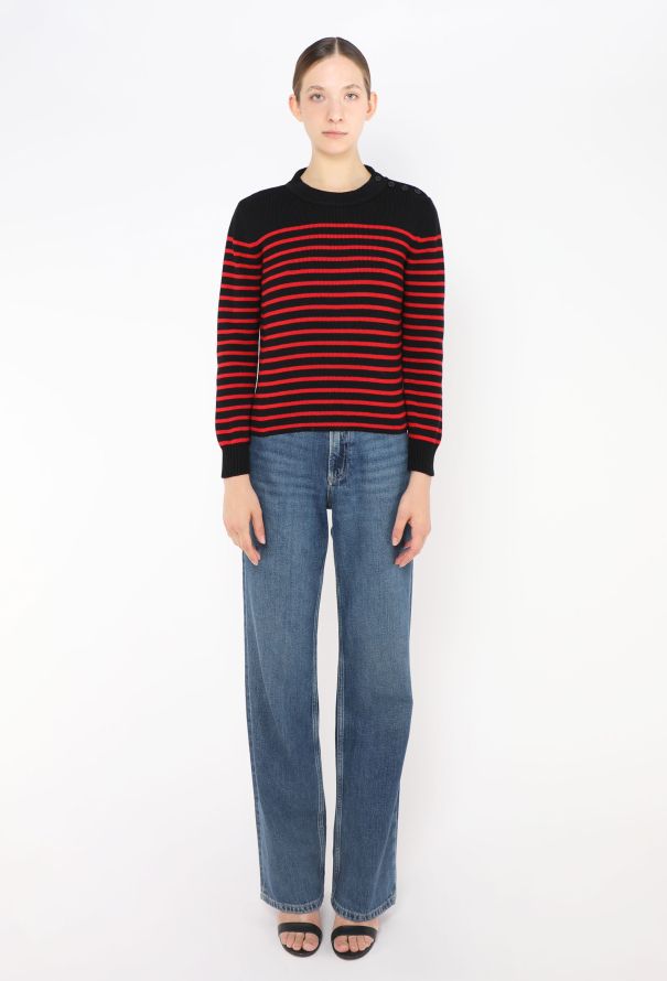 Saint Laurent 2013 Striped Knit Sweater - 2 Saint Laurent 2013 Striped Knit Sweater - 2