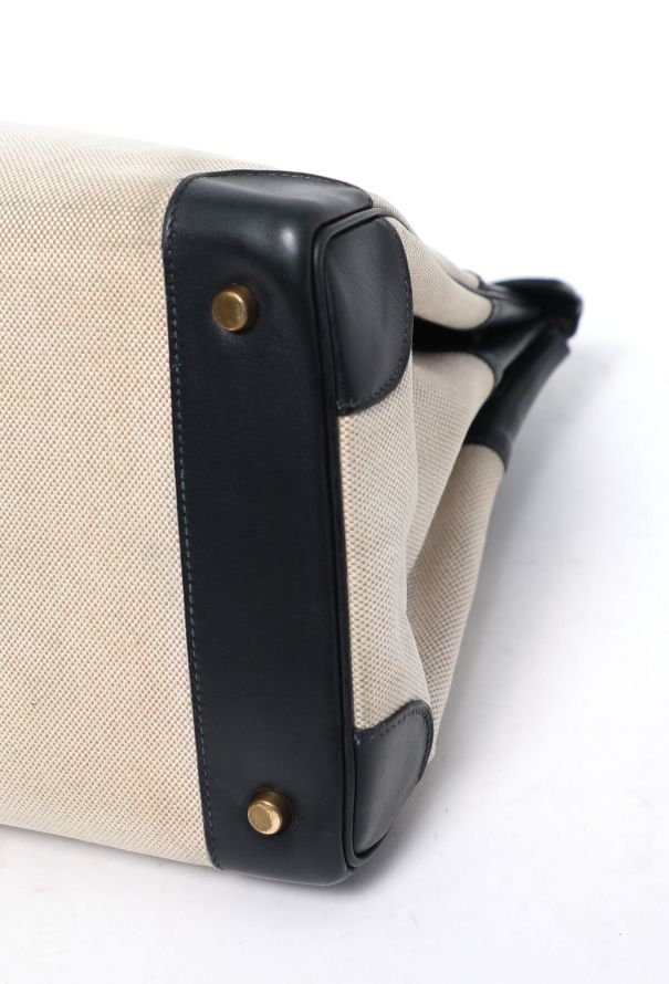 Hermès Exceptional '90s Caban Box & Toile H Birkin 35 - 10