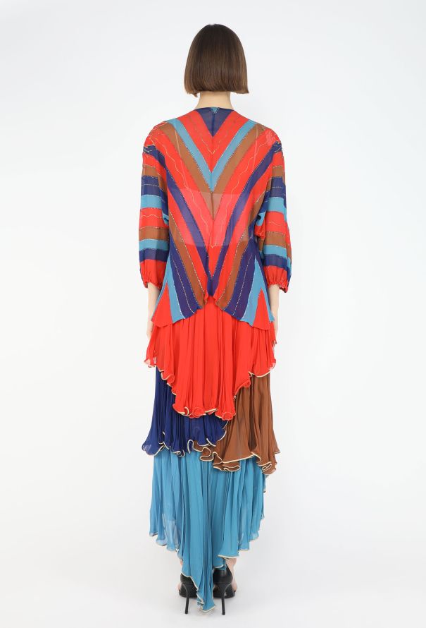 Renato Balestra '70s Bohemian Lamé Ensemble - 7
