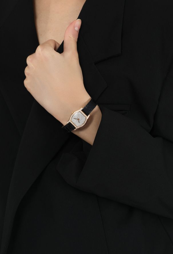 Cartier Vintage 18K Yellow Gold & Diamonds Tortue Watch - 6